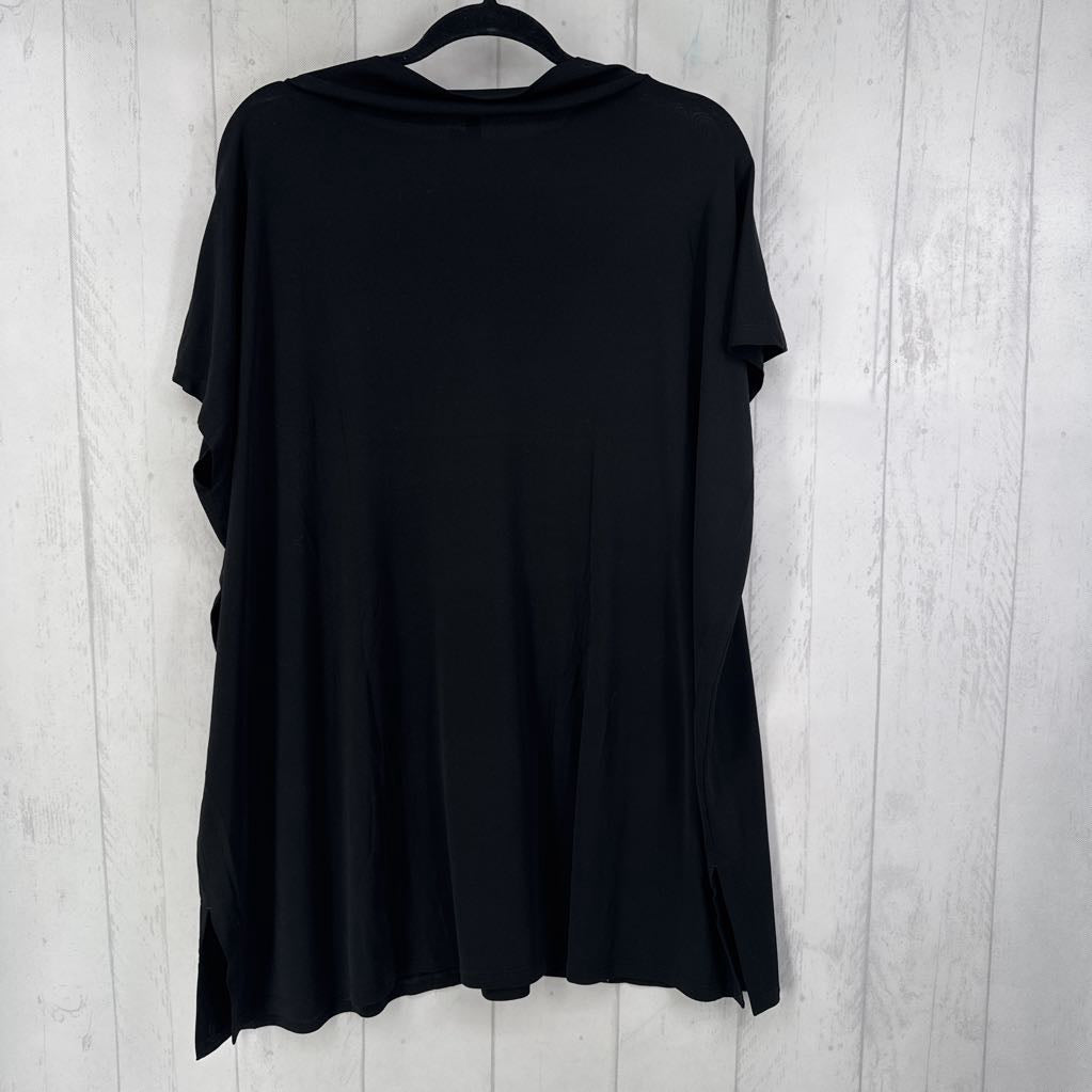 R228 XL funnel neck cap slv tunic