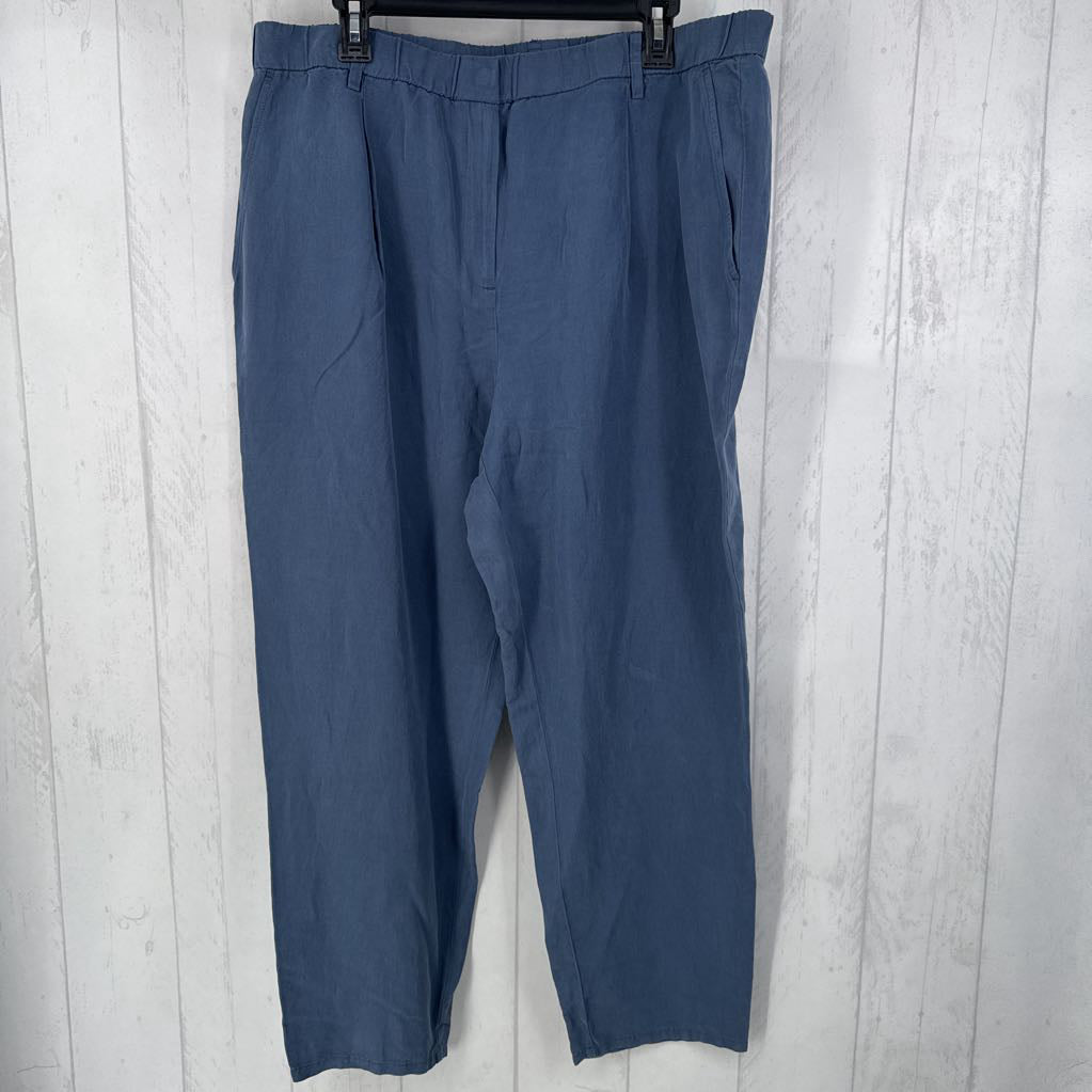 R198 XL linen silk twill pant
