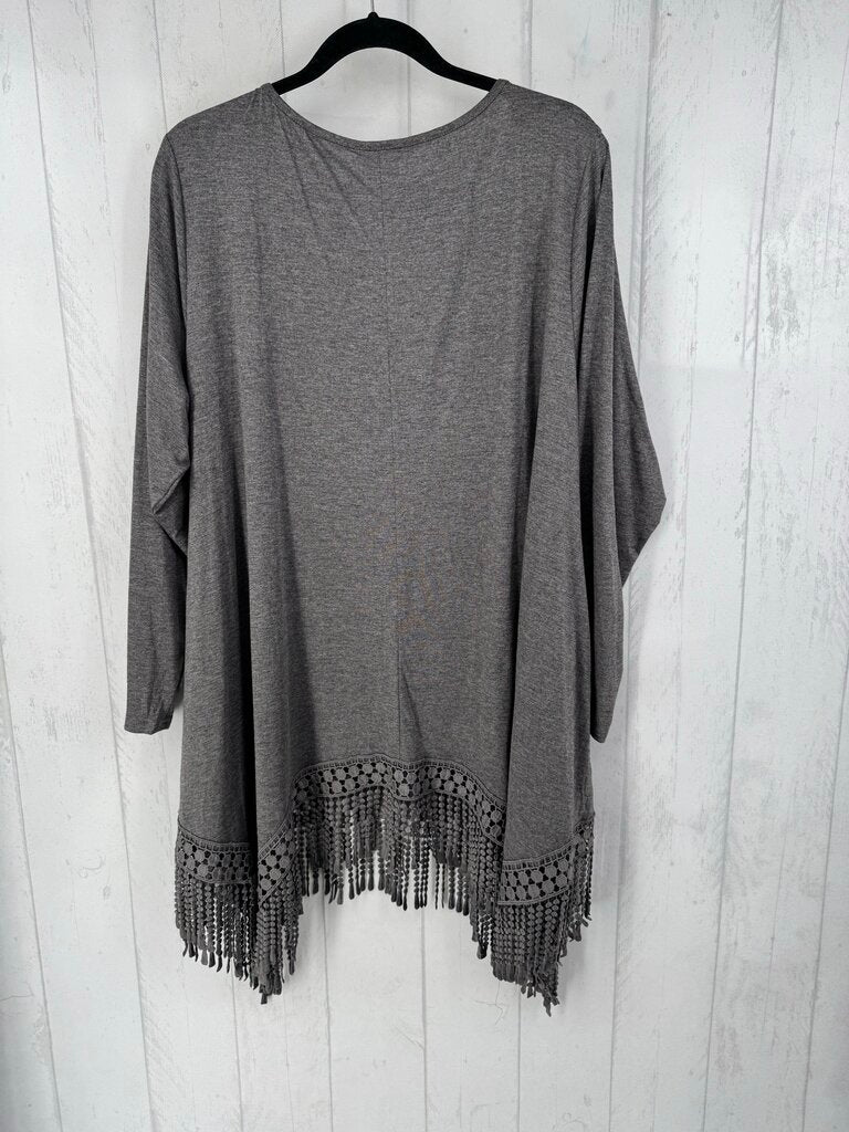 18/20 crochet trim l/s tunic