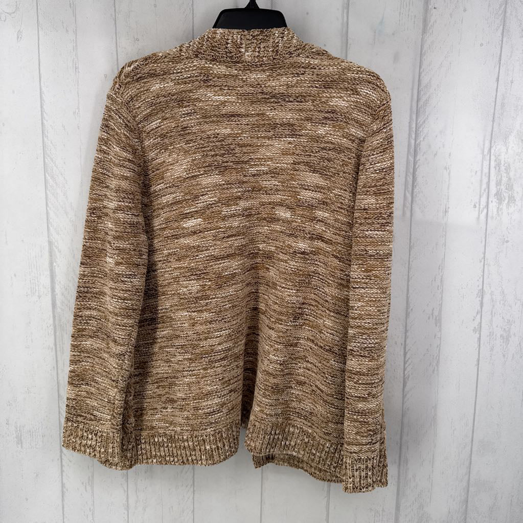 Lp cable knit open front cardi