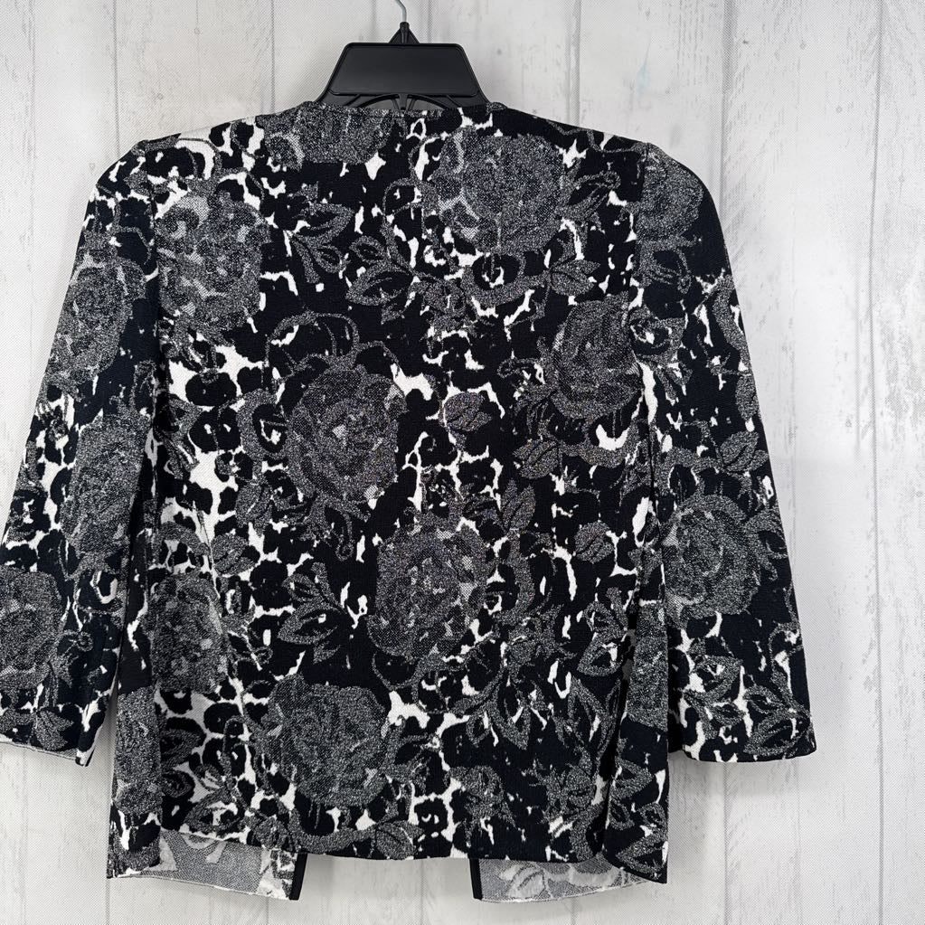 2 metallic single button cardigan