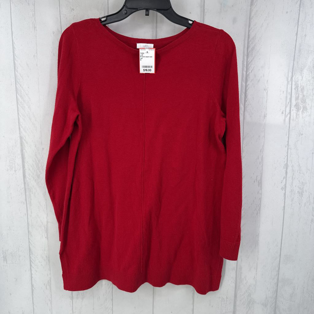 M hard seam knit l/s tunic