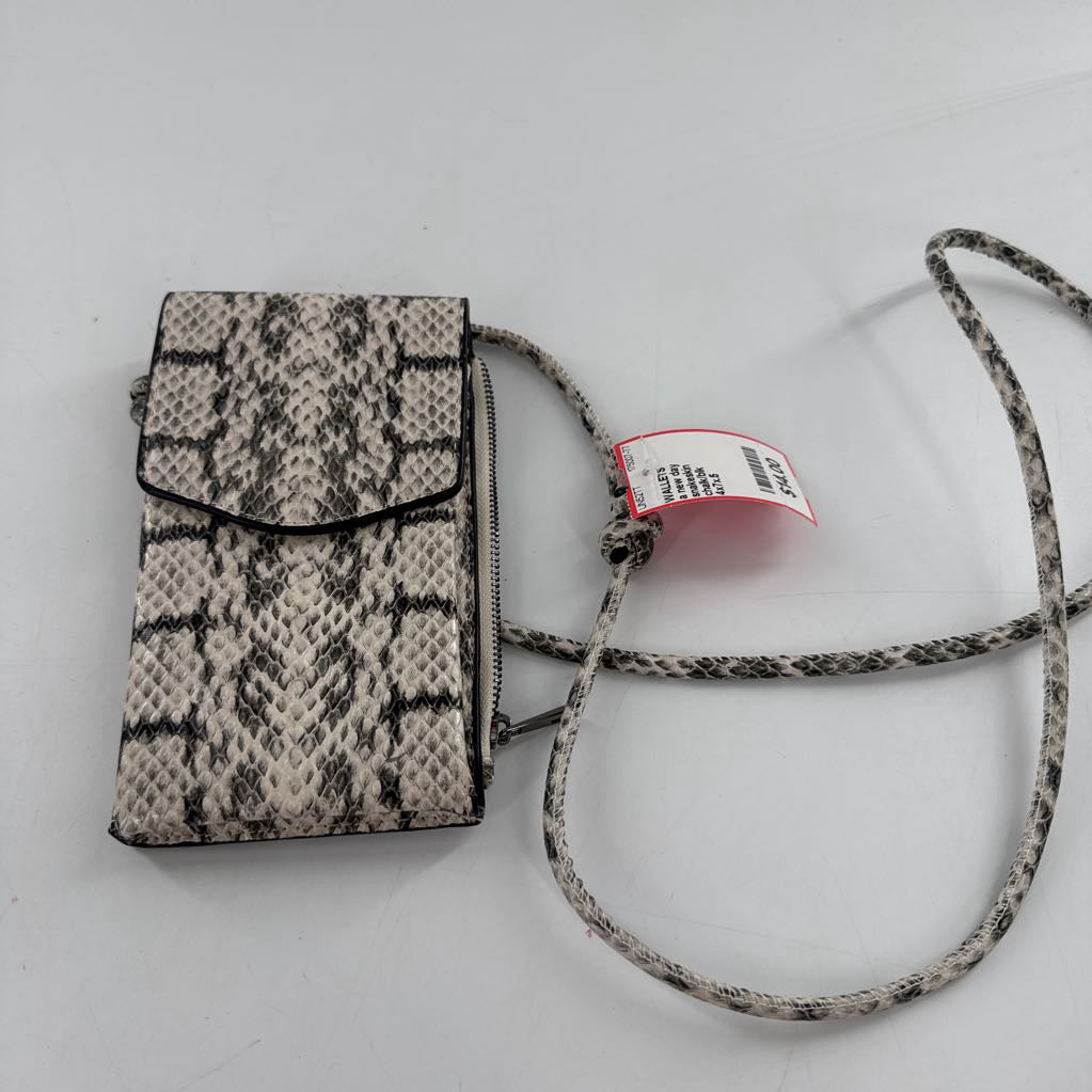 snakeskin embossed phone crossbody