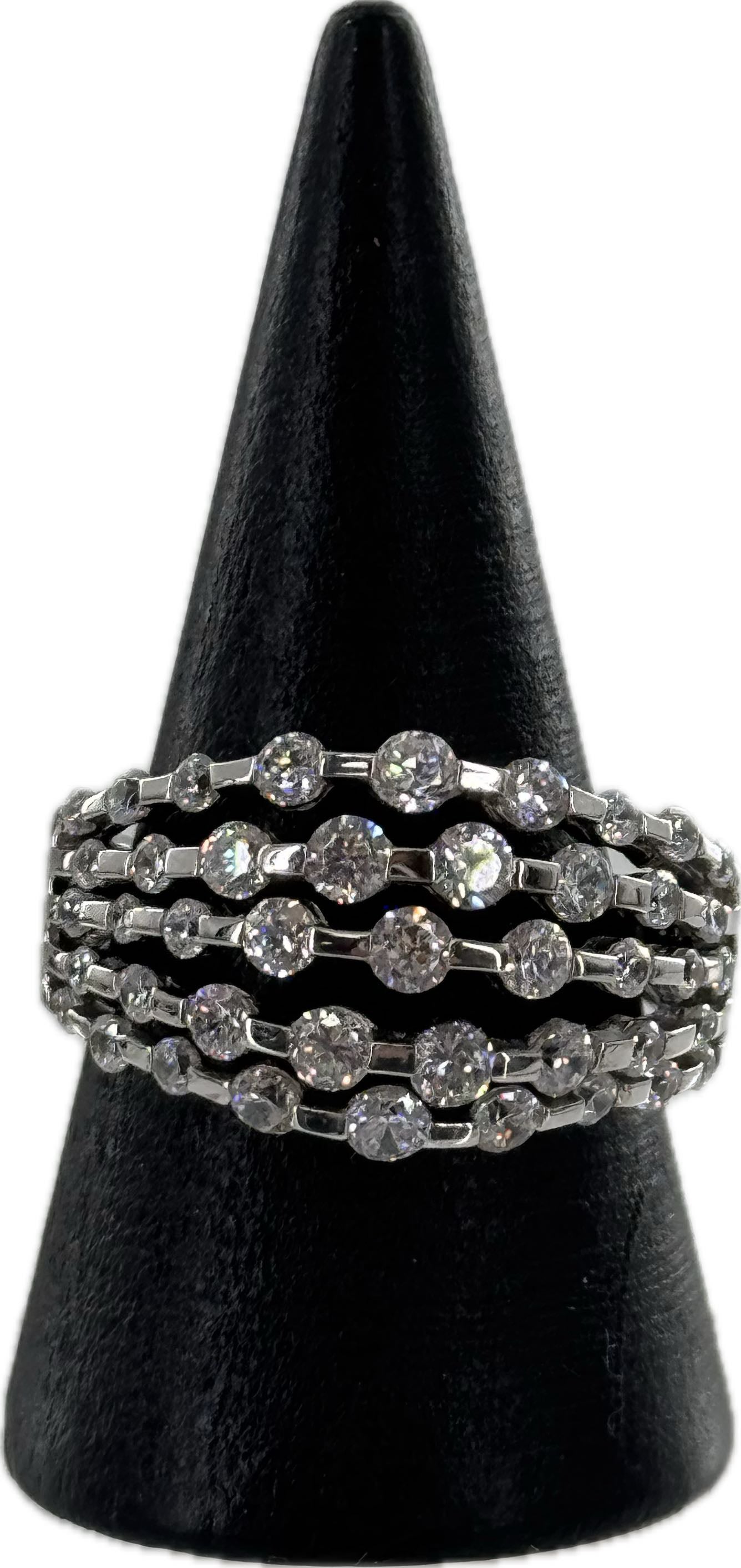 Sz 9 925 CZ cluster ring