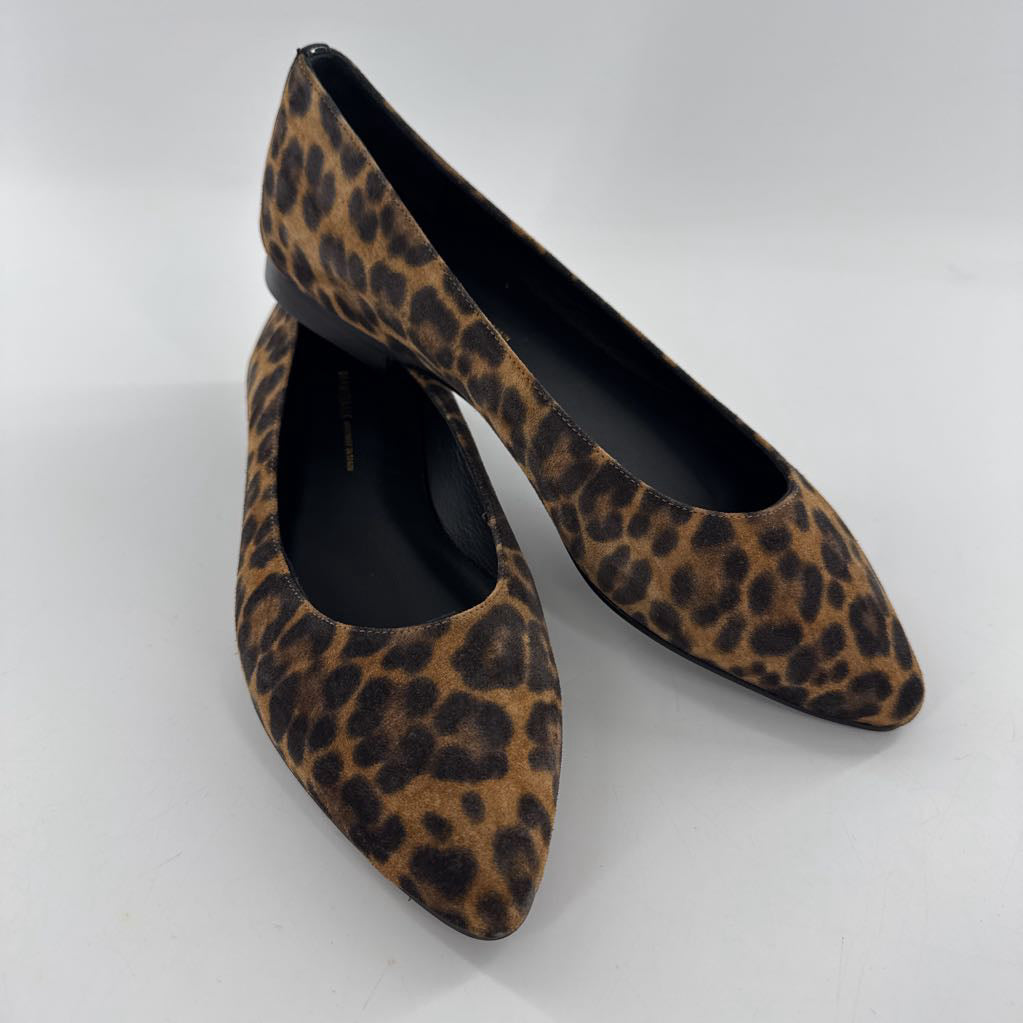 7.5 animal print slip-ons