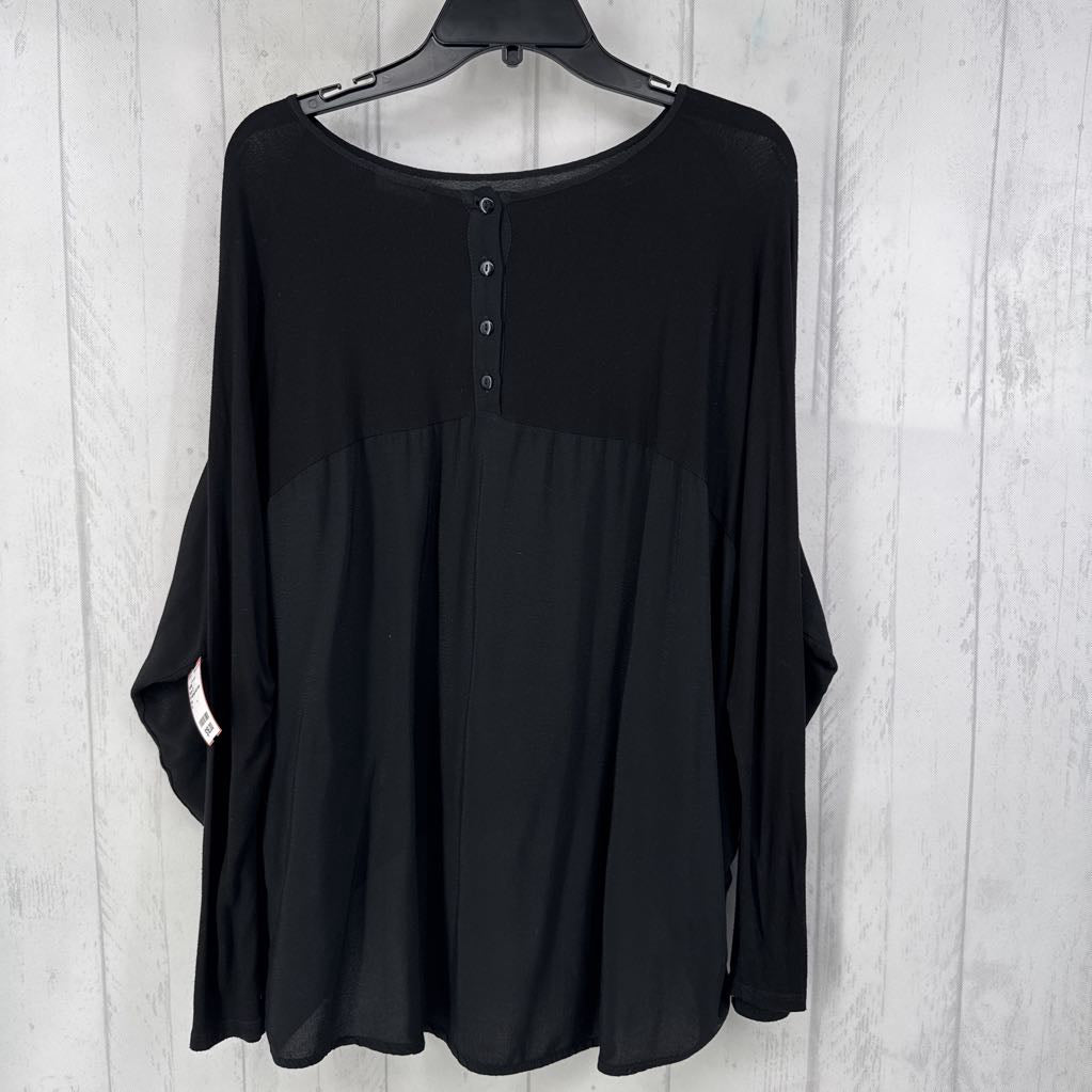 M dolman slv hi-lo top