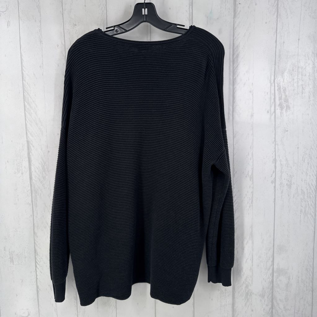 S rib knit drop shoulder l/s tunic
