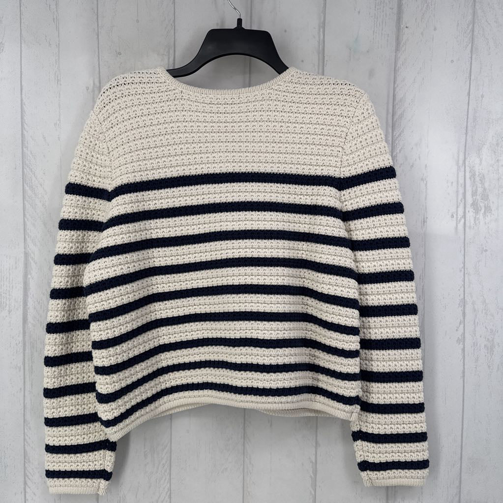 R292 L knit striped cardi