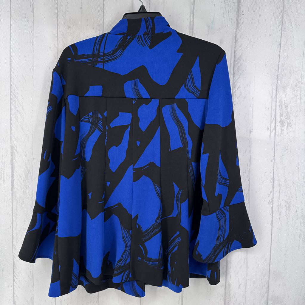 14 printed flutter slv blazer