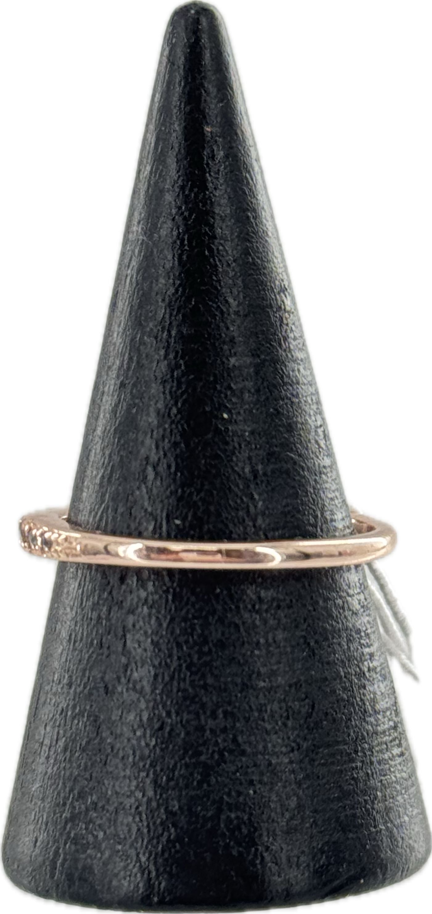 Sz 8 daint rose gold cz ring