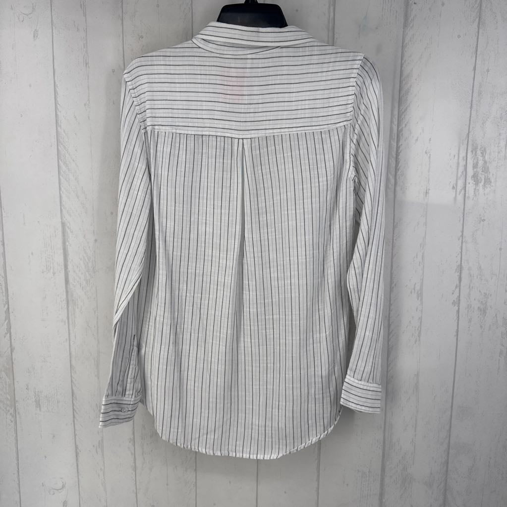 S/P striped button down l/s top