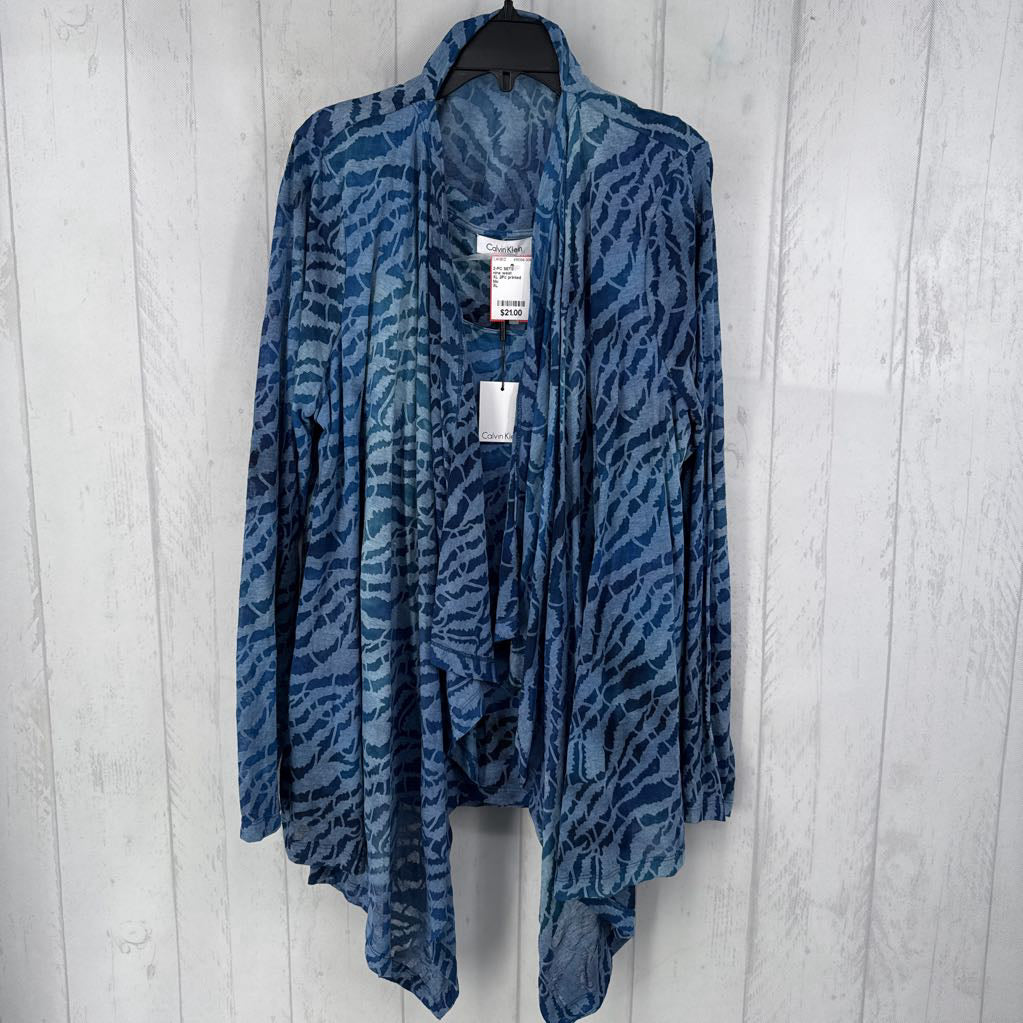 XL 2Pc printed cami & cardi set