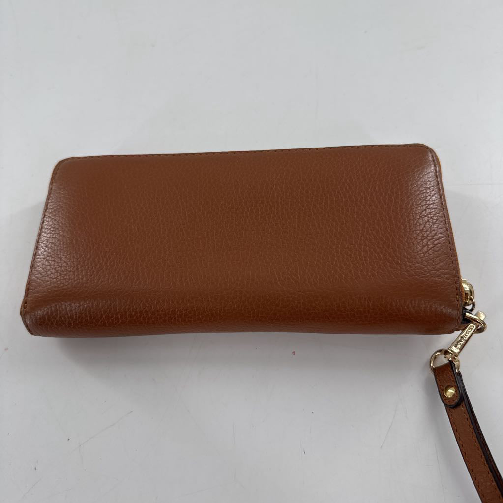 leather zip-around wallet