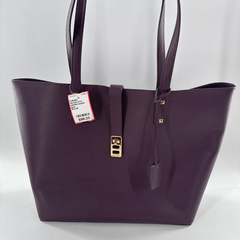 pebbled leather tote