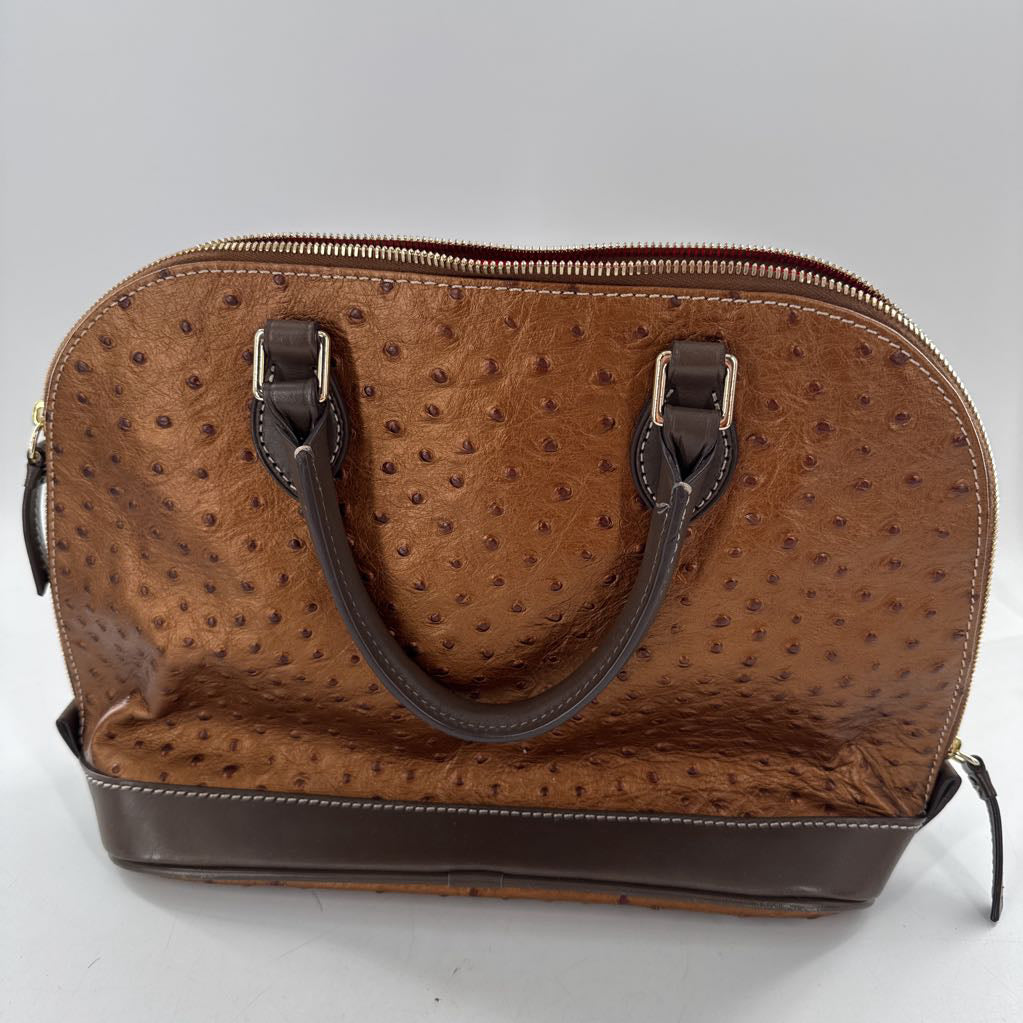 ostrich dome satchel