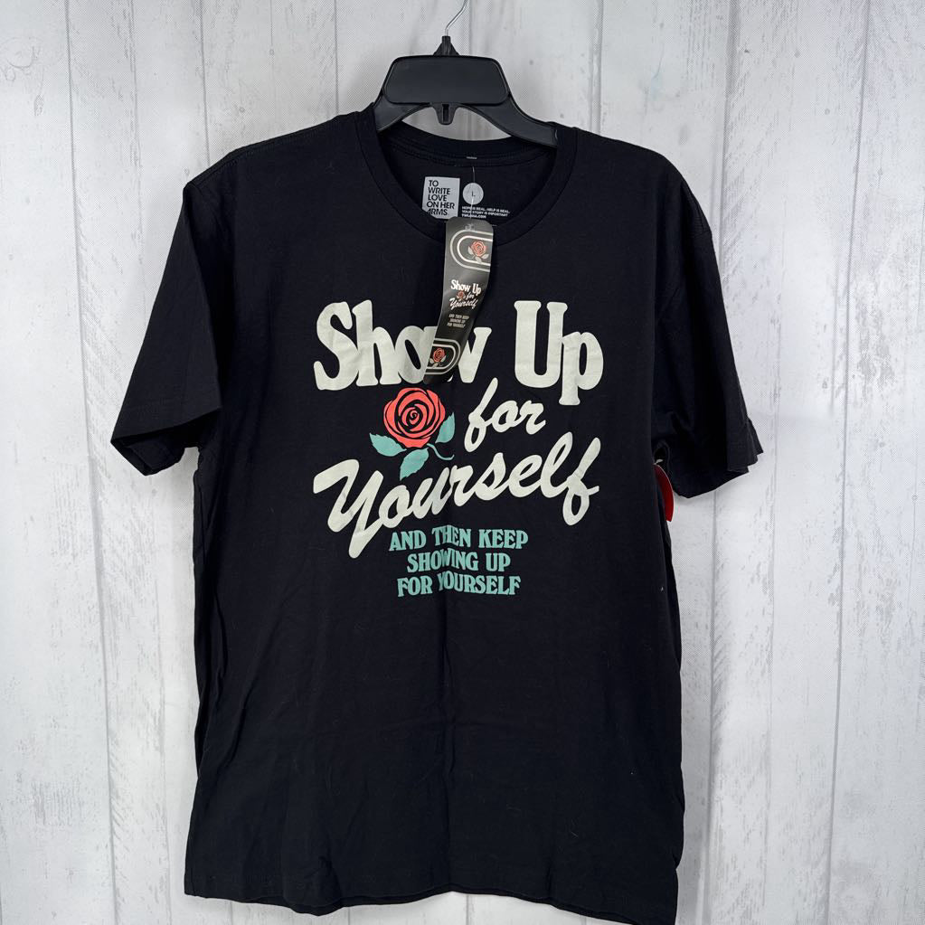 L graphic s/s tee-show up for yourself