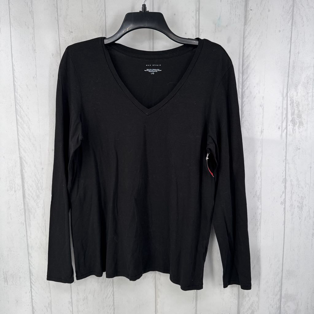 L v-neck l/s tee
