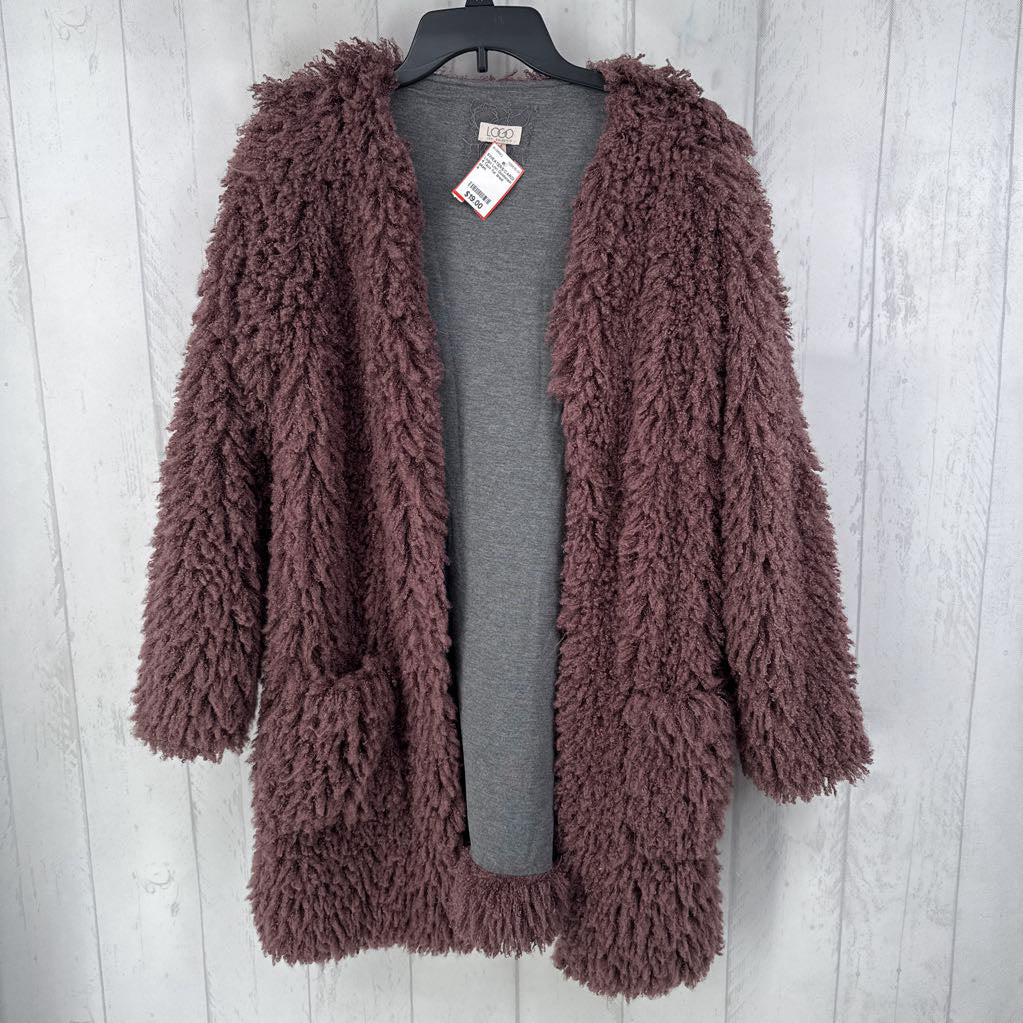 4 faux fur lined cardi