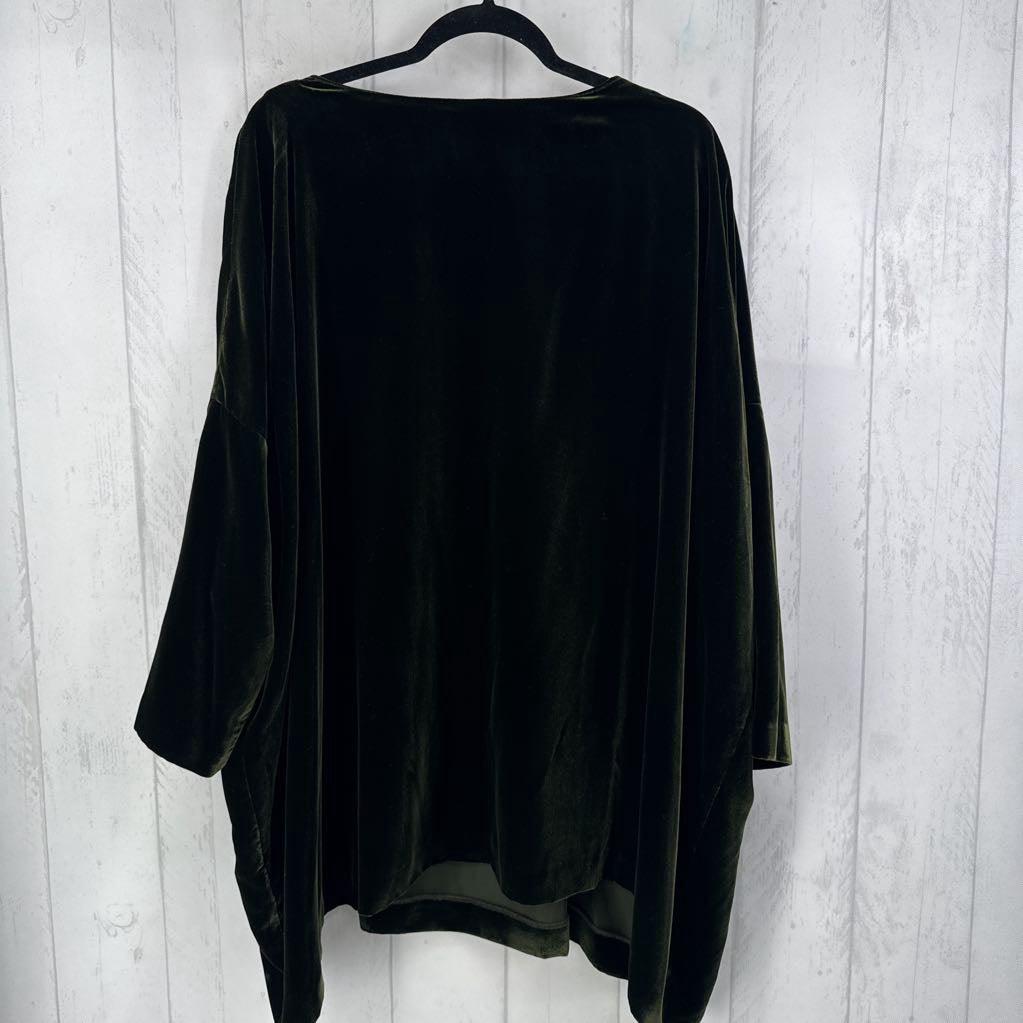 1 3/4 slv velvet top