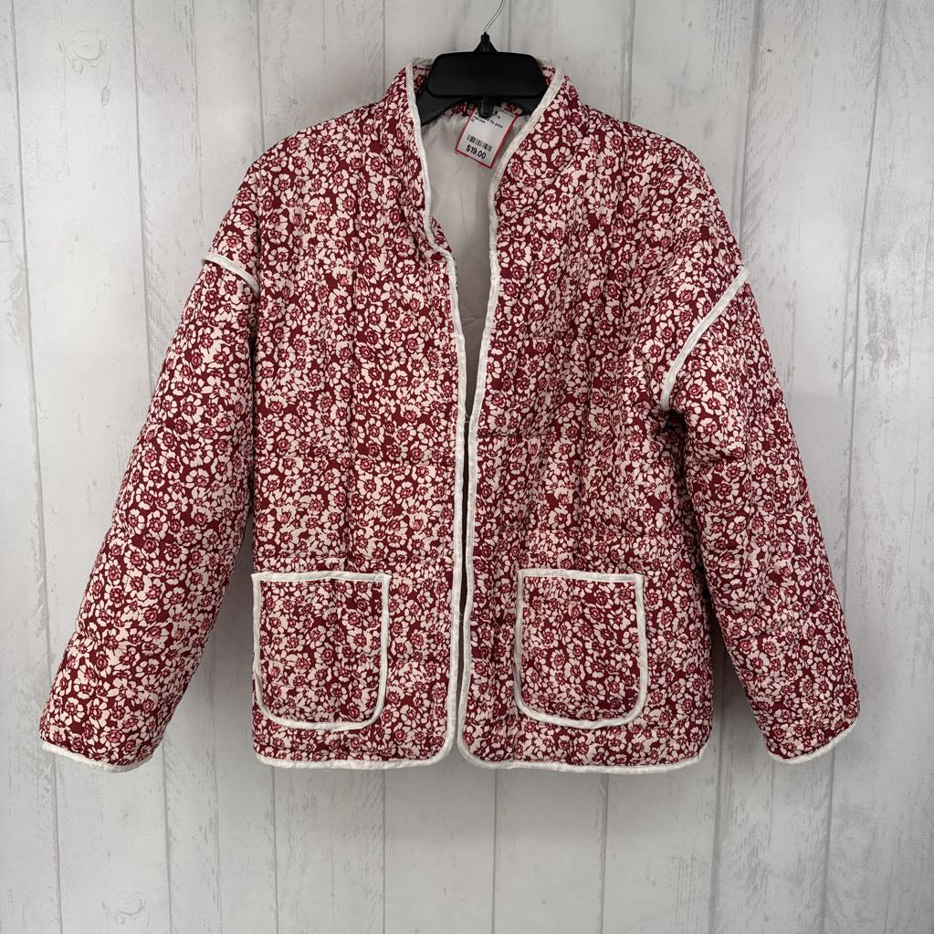 M quilted flo print jacket