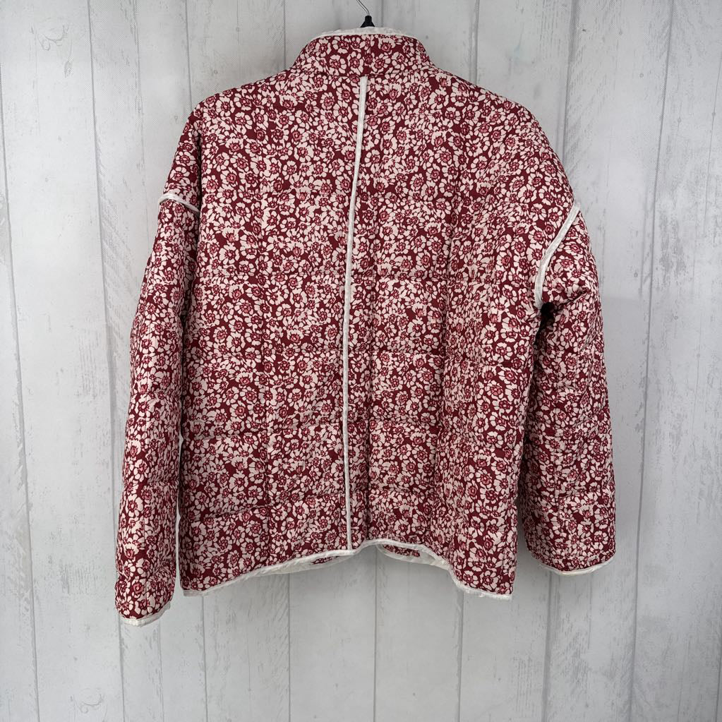 M quilted flo print jacket