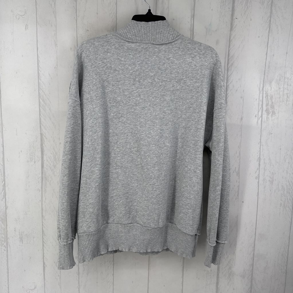 L quarter button down pullover