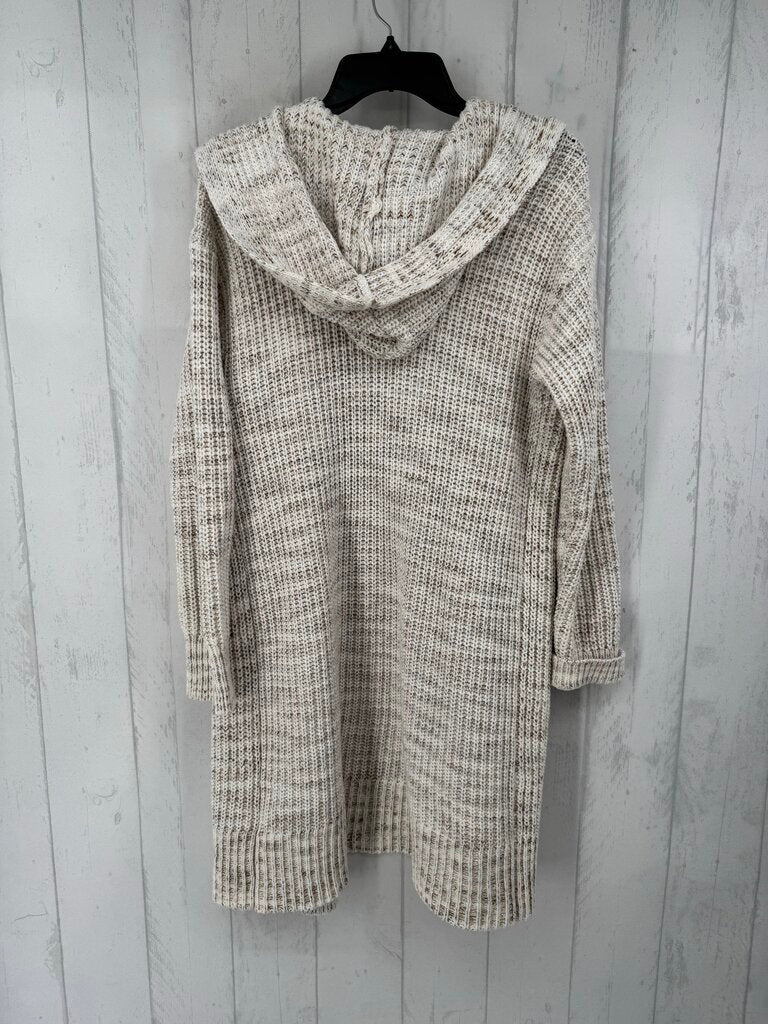 M open front cardi w/ hood