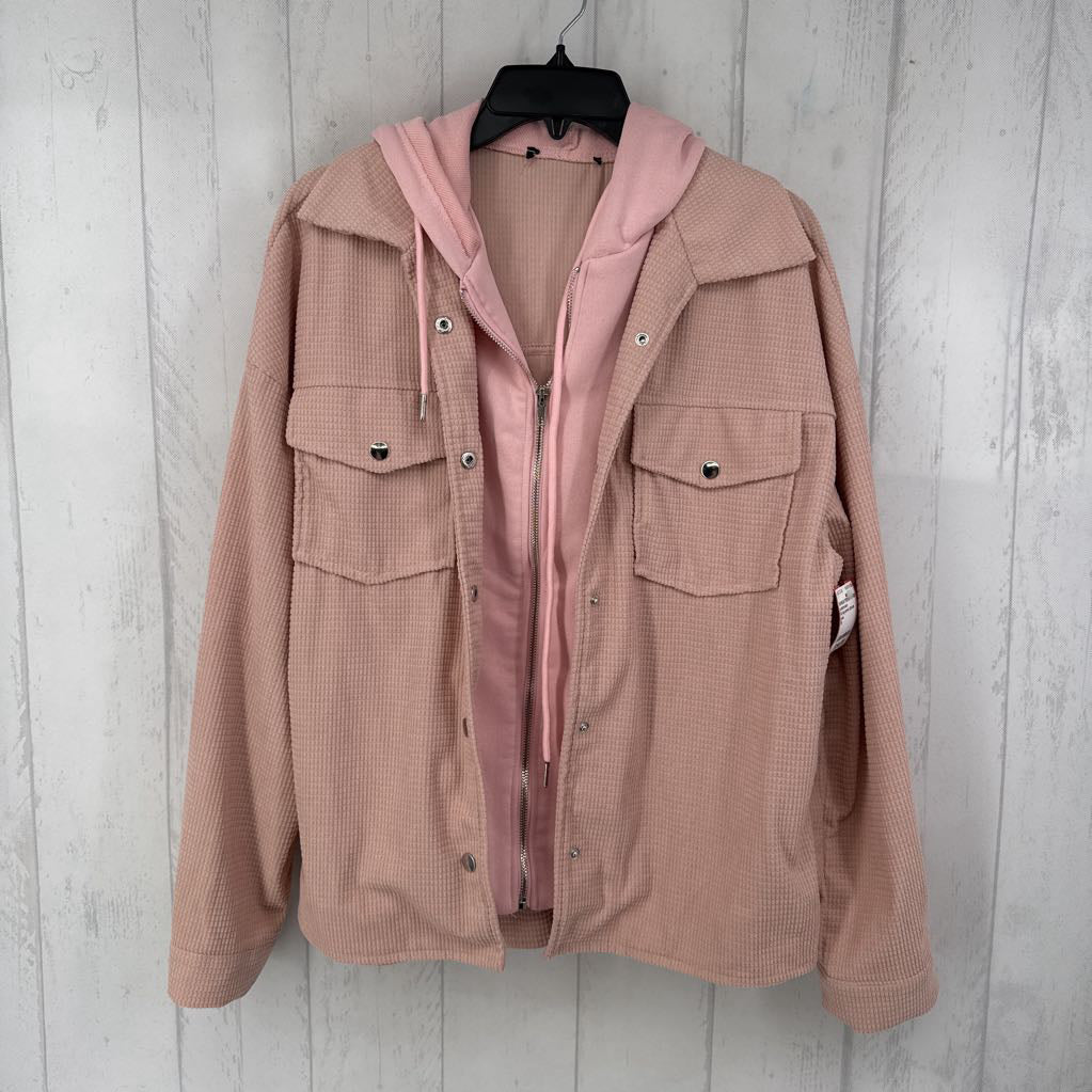 M layered zip-up hoodie