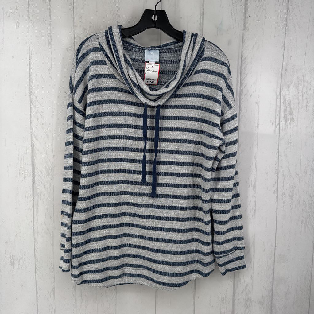 L striped pullover