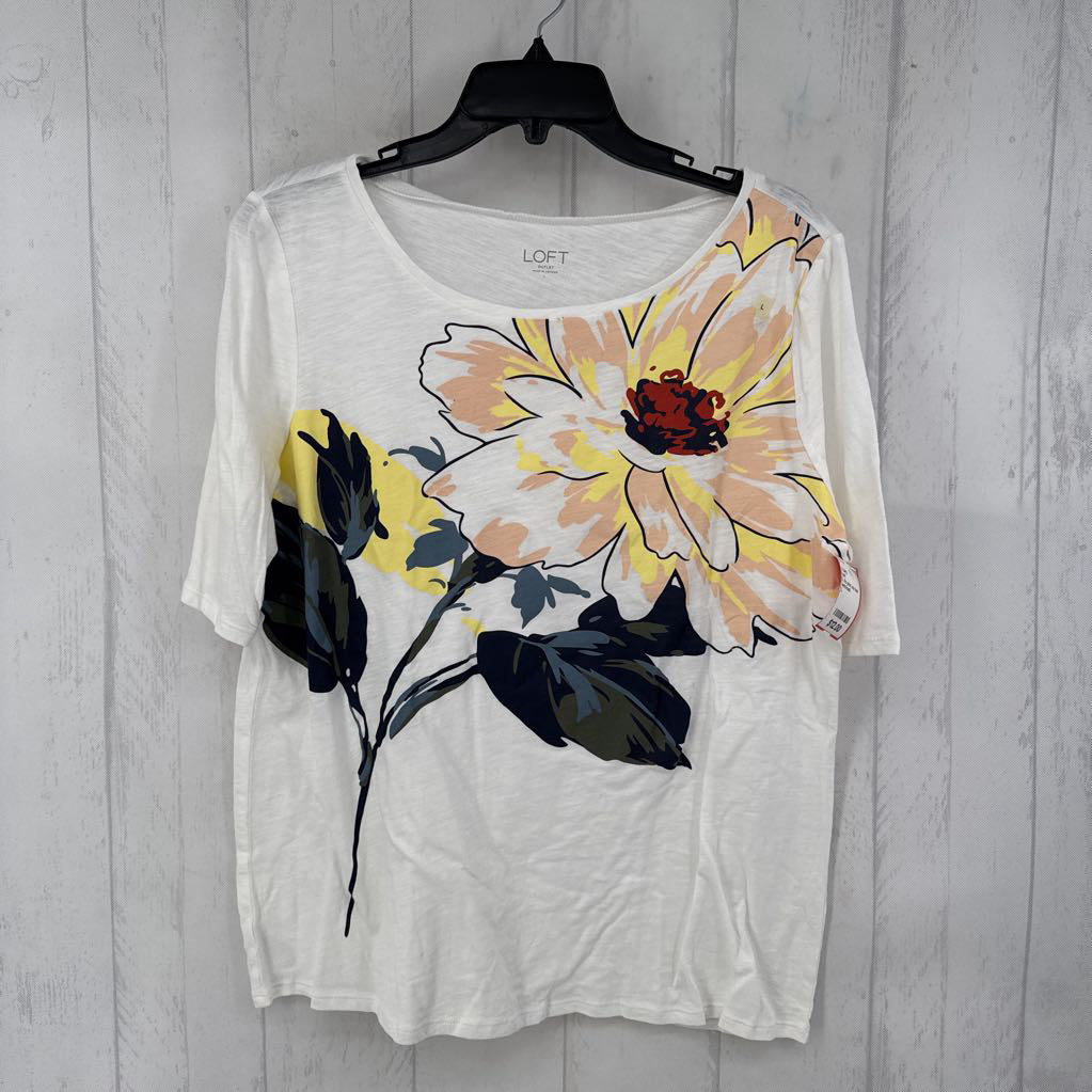 L flo print s/s tee