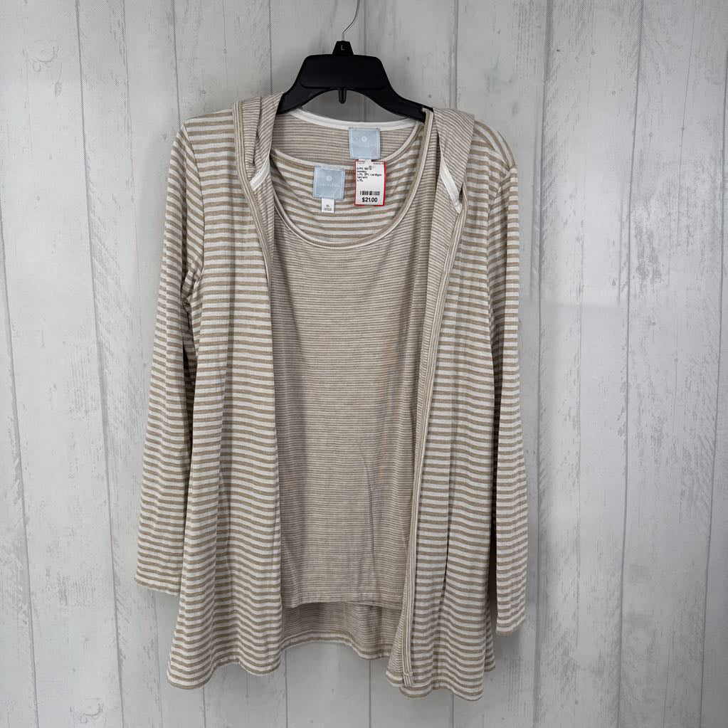 L/XL 2Pc cardigan & cami set