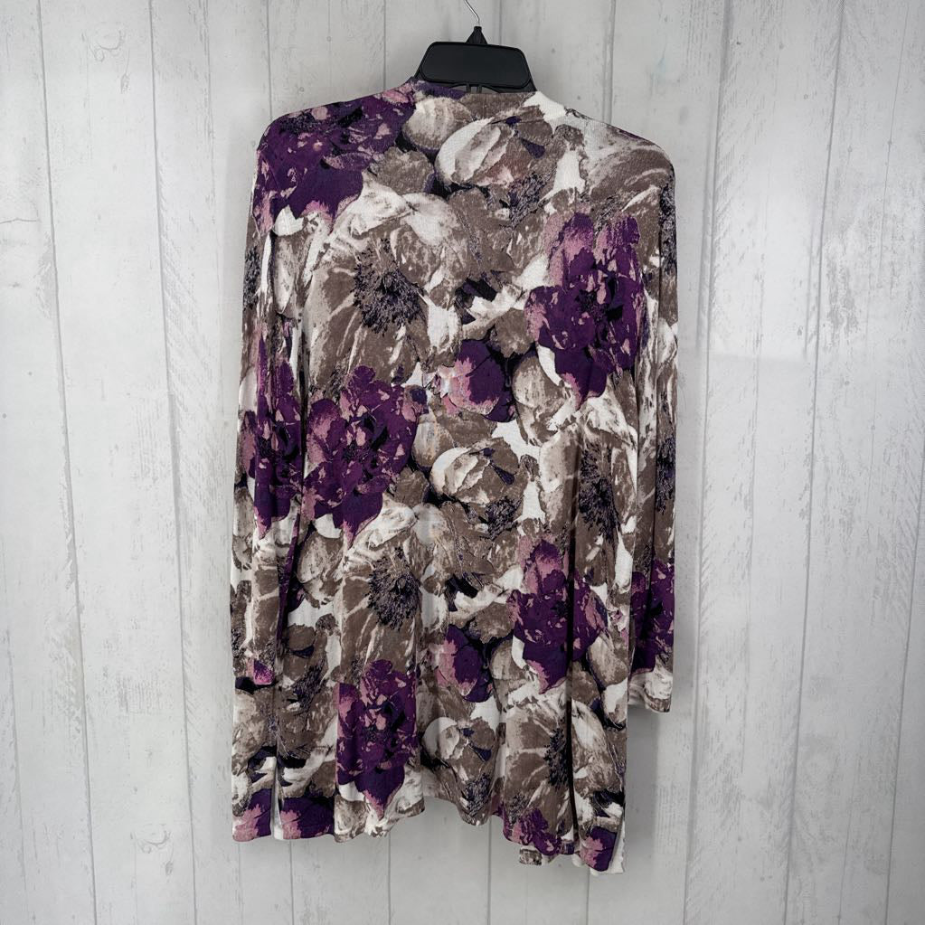 XL knit flo print cardi