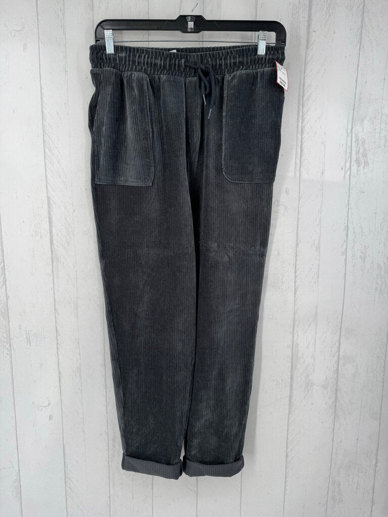 L velour ribbed pull-on pant