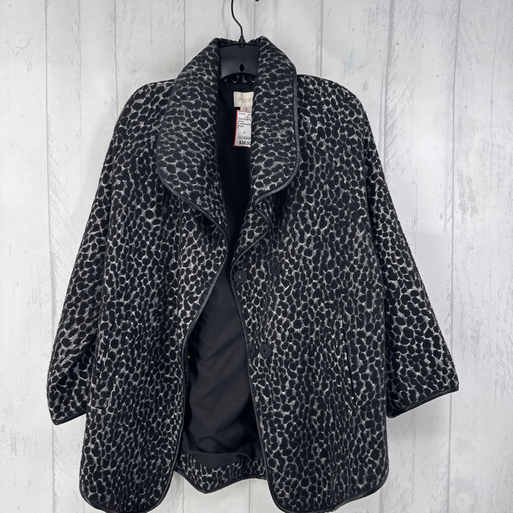 M animal print jacket