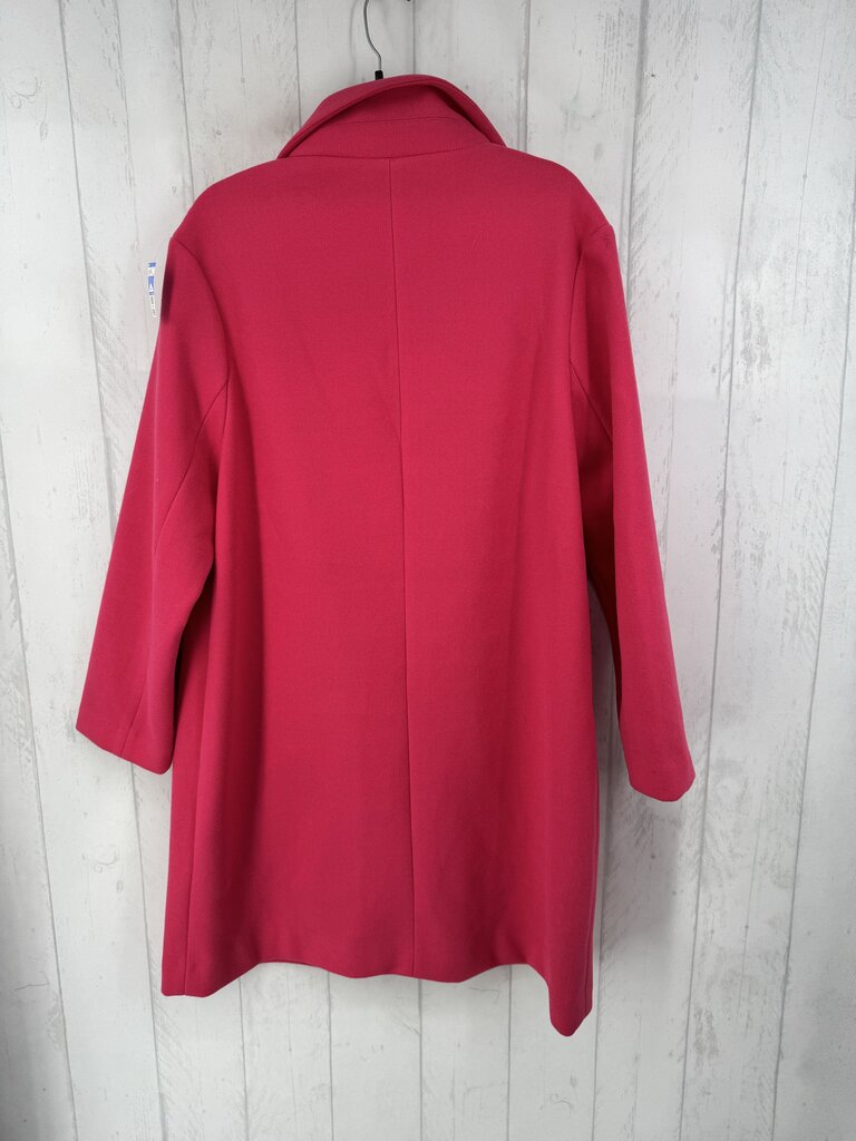 L wool blend dress coat