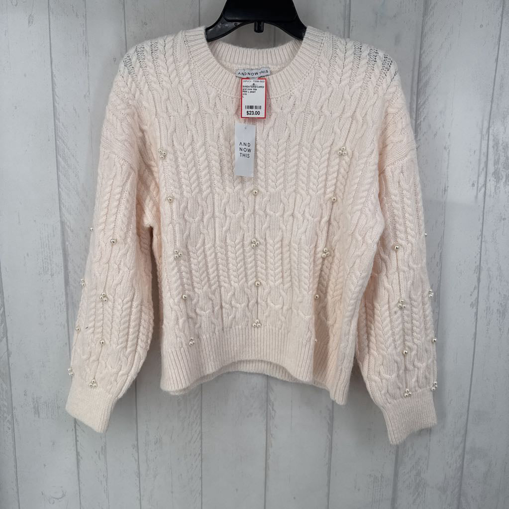 R54 L pearl embelished sweater
