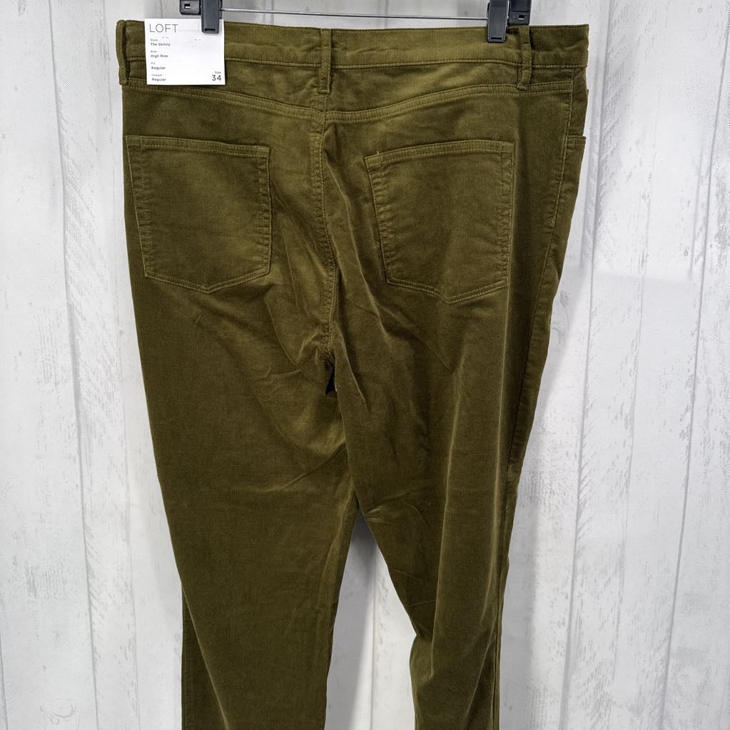 18 hi-rise corduroy pant