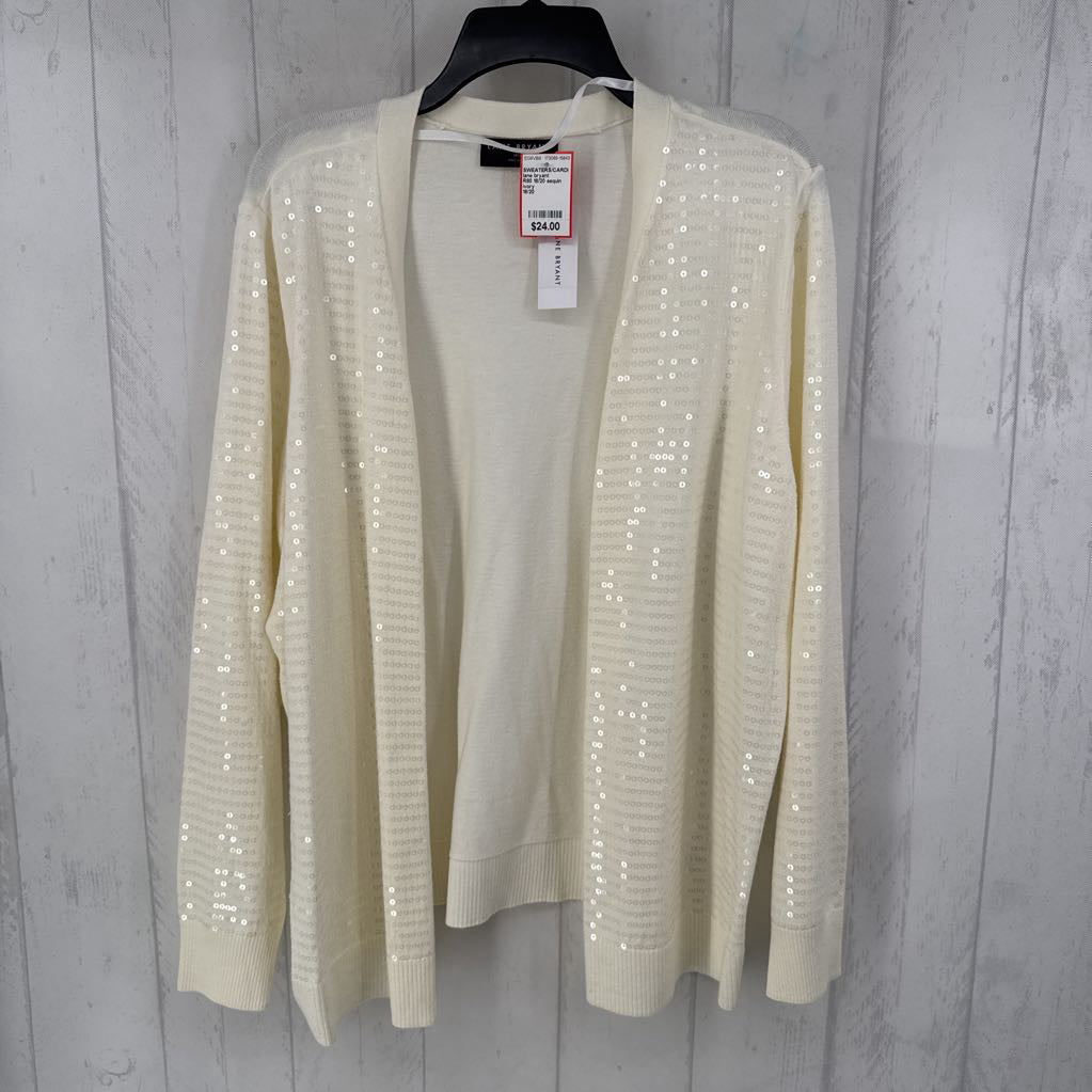 R80 18/20 sequin open front cardi