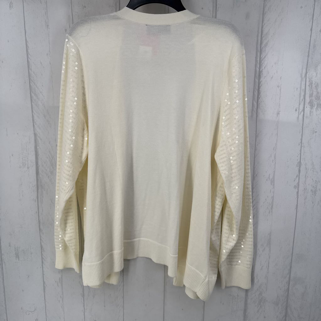 R80 18/20 sequin open front cardi