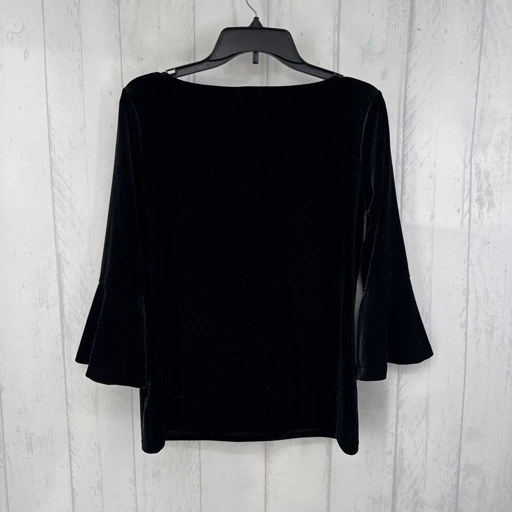 R55 S velvet flare slv top