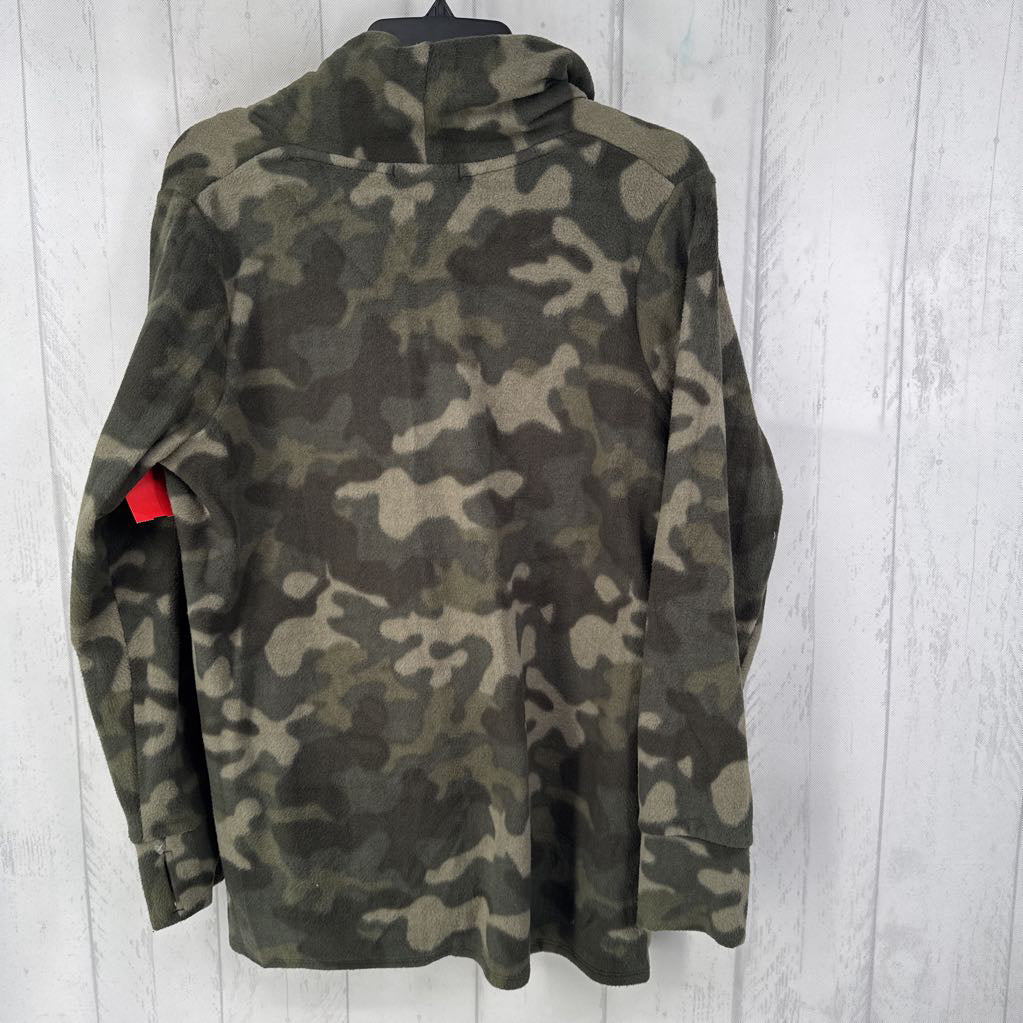M fleece camo print cardi
