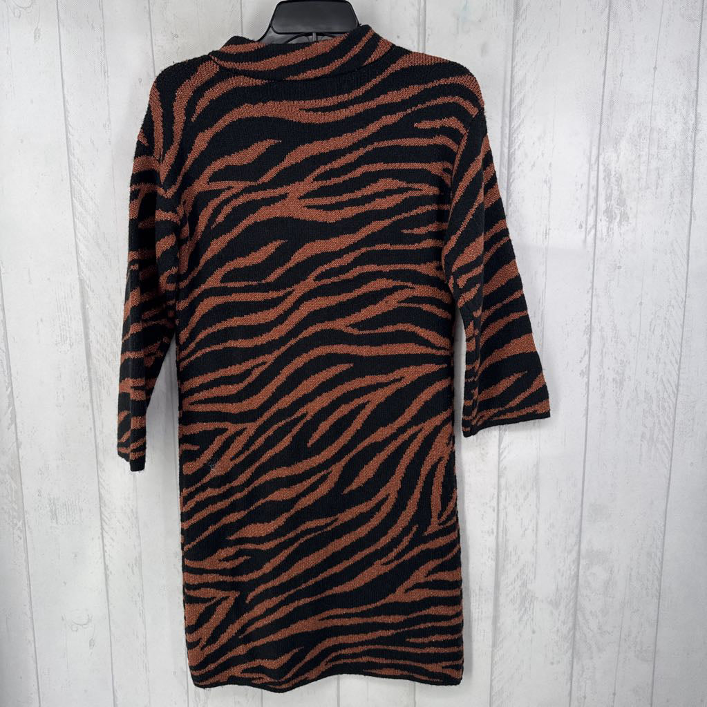 XXSp zebra stripe sweater dress