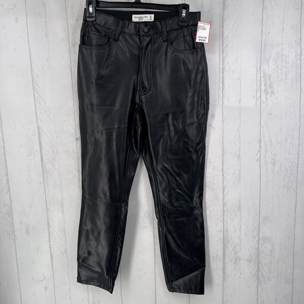 4 faux leather skinny pant
