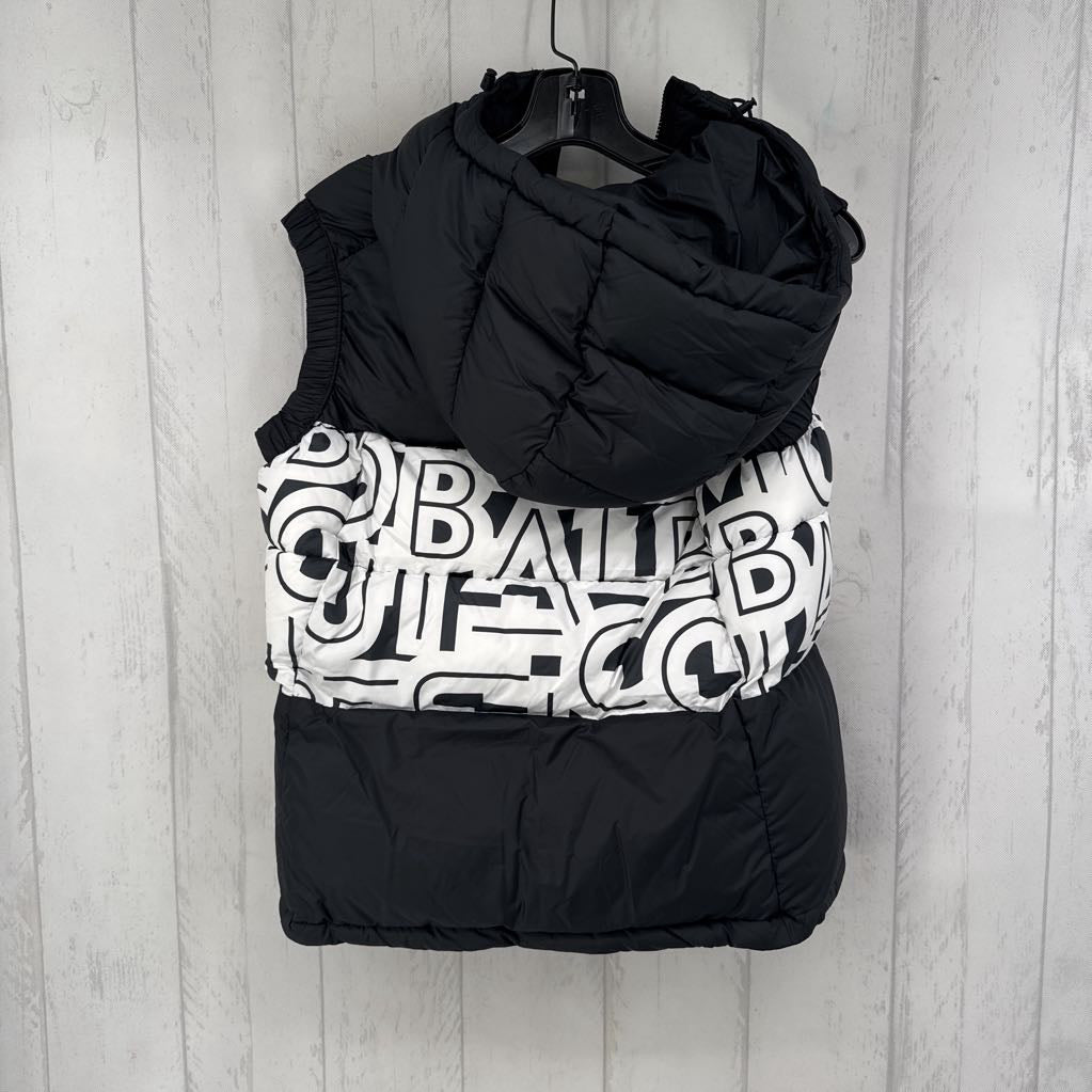 M puffer vest w/ hood