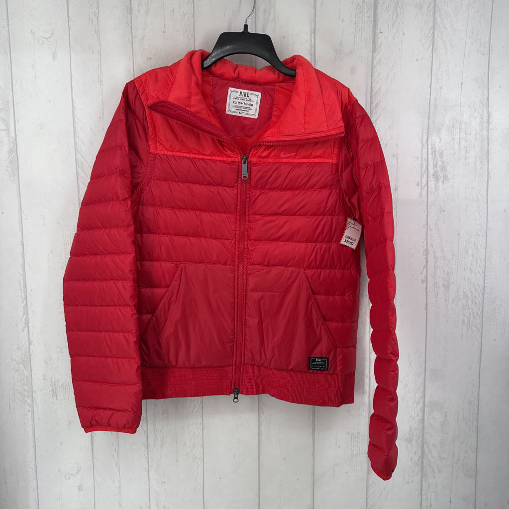XL zip puffer coat