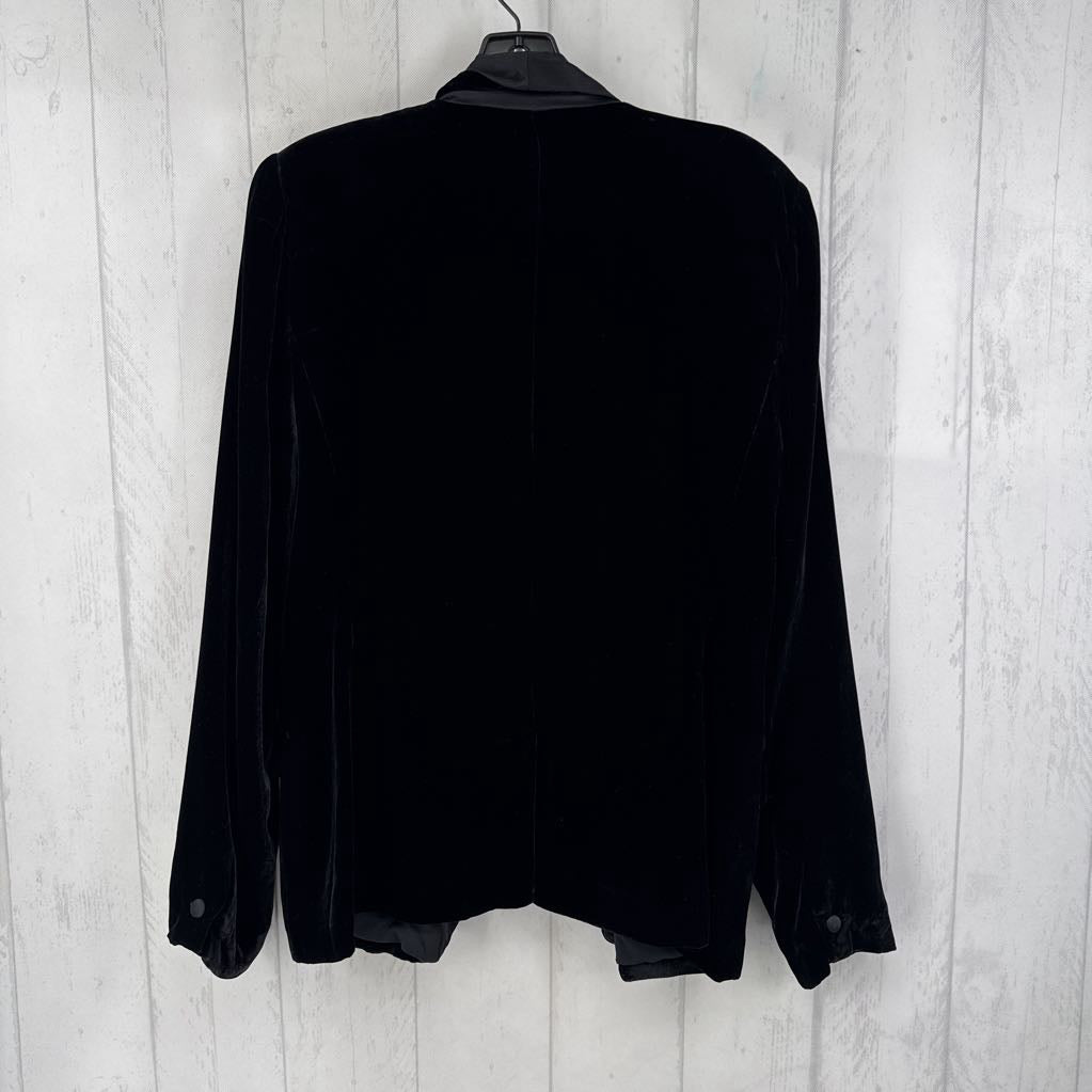12 l/s velvet open blazer