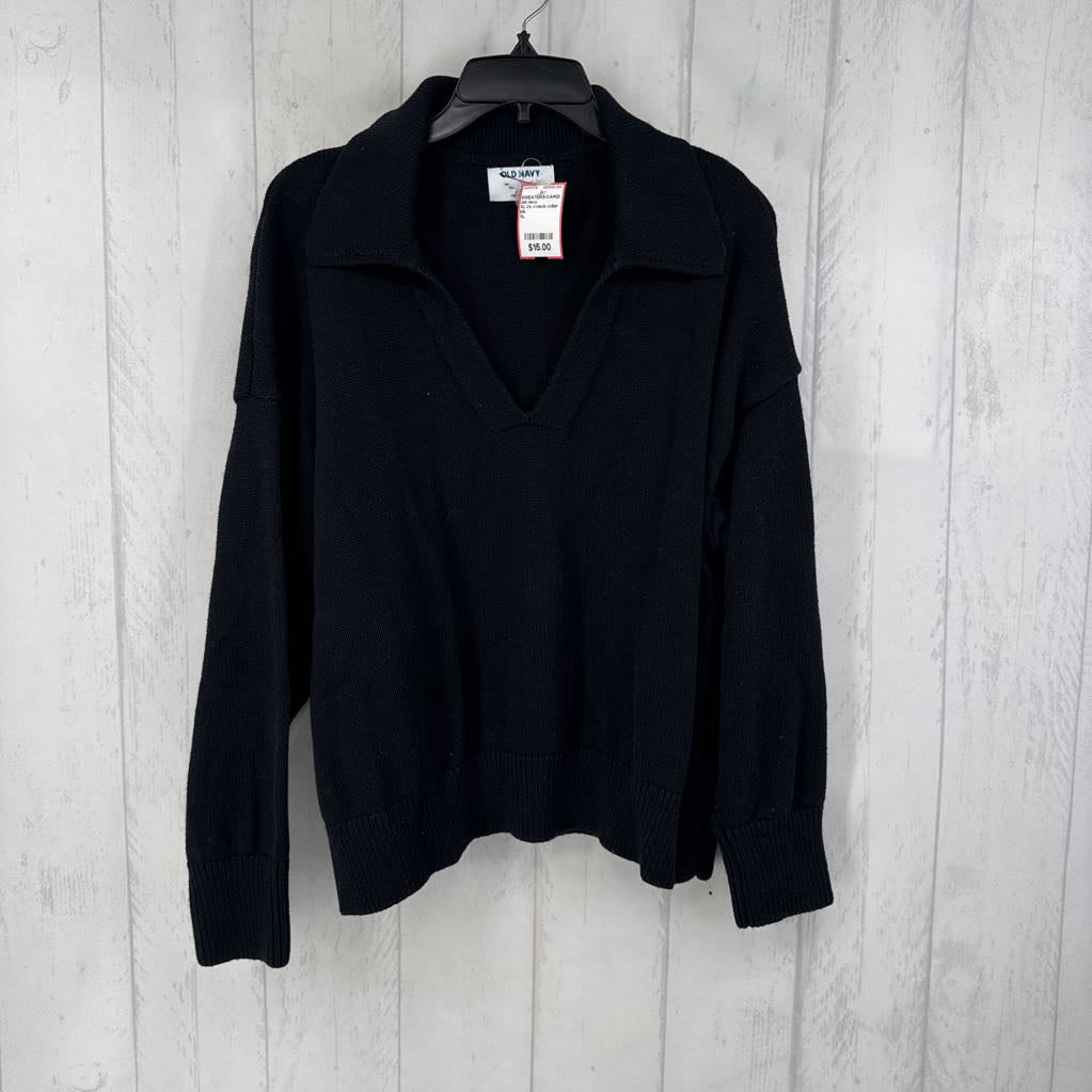 XL l/s v-neck collar sweater