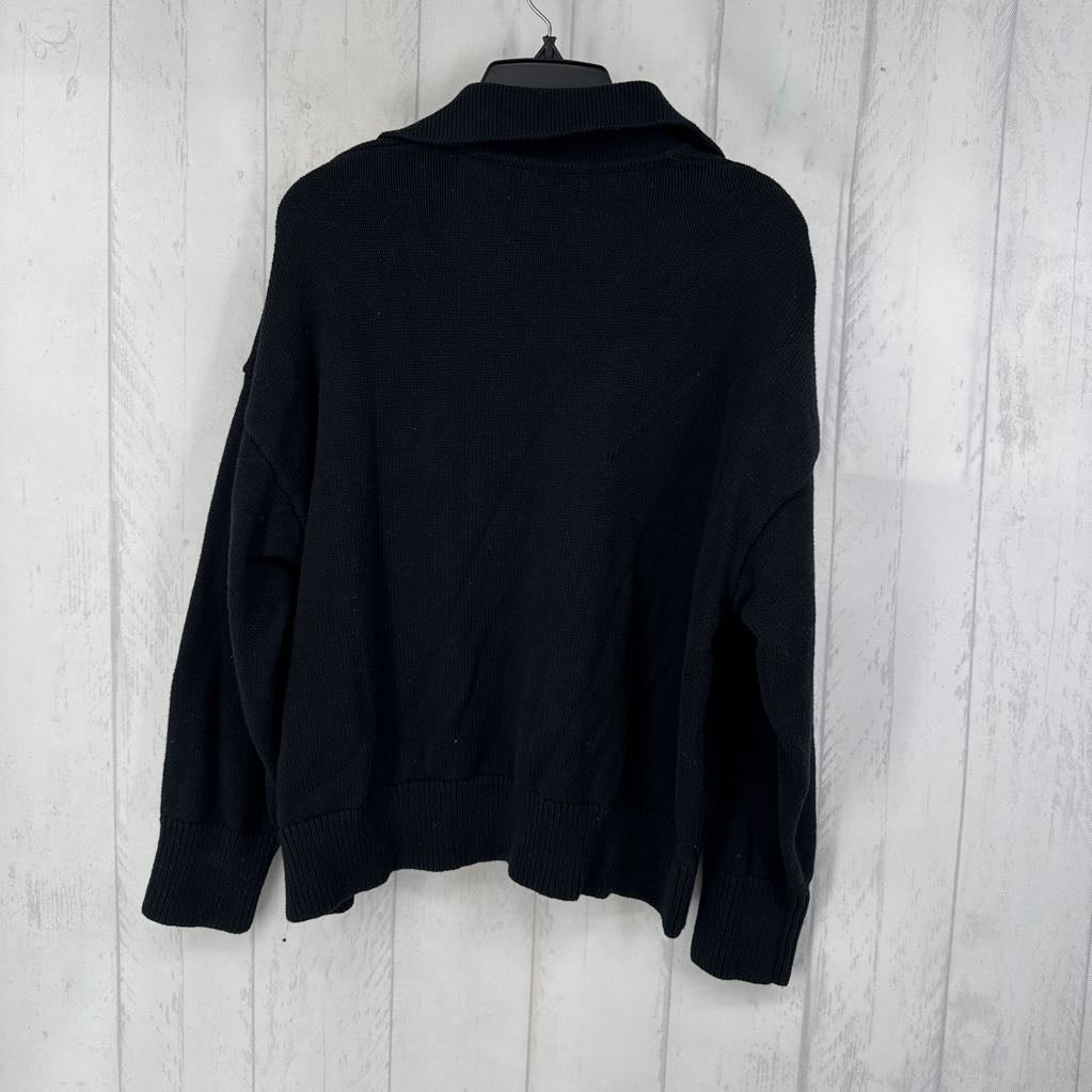 XL l/s v-neck collar sweater