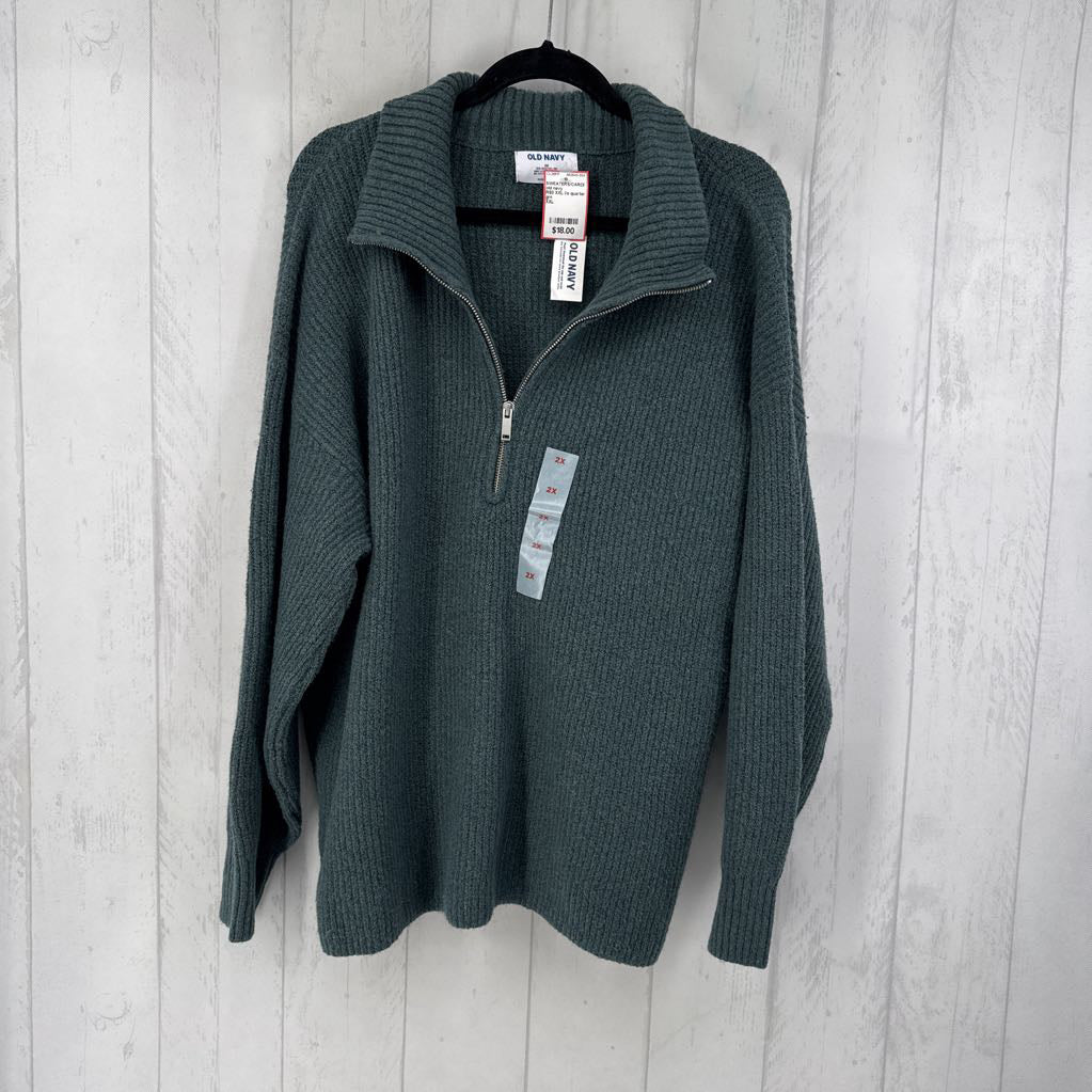 R50 XXL l/s quarter zip sweater
