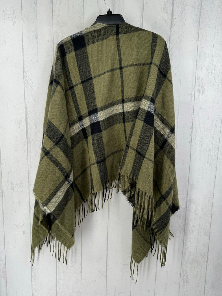 plaid fringe wrap